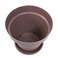 كابري وعاء غرس مع صحن 18 سم بني