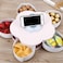 Generic-Snack Box Candy Plate Petal-Shaped Rotating Candy Box Snack Tray Dried Fruit Plate Storage Organizer with Mobile Phone Holder