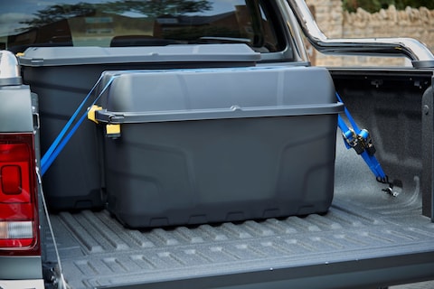 Strata - Heavy Duty Storage Box with Wheels - 175 Litre - 94 x 52 x 56 cm - Made in UK