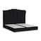 In House Shumt Velvet Bed Frame - Single - 200x90 cm - Black
