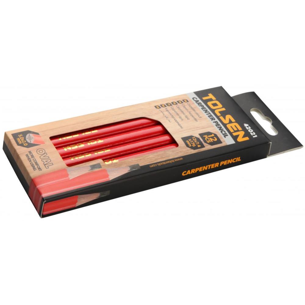 Tolsen Carpenter Pencil, 42021, 12PCS