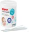 Pigeon Cotton Swabs, Flexible And Soft Paper Stem, 100% Soft Cotton Tips, Hinged, 100 Pieces, White