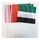 UAE Flag Multicolour 30x20cm 6 PCS