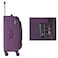 Eminent Expandable Luggage Trolley Bag Soft Suitcase for Unisex Travel Polyester Shell Lightweight with TSA lock Double Spinner Wheels E777SZ Carry On 20 Inch Purple
