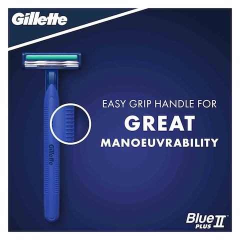 Gillette Blue II Plus Men&#39;s Disposable Shaving Razor 5 Piece