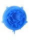 Generic 6-Piece Silicone Food Cover Blue