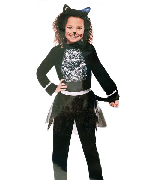 Girls Cat All In One Tutu G-Costume S