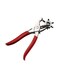 Generic Leather Hole Punch Hand Plier Red/Silver 210millimeter