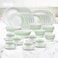 LARAH PLANO OPAL 50 PC DINNER SET SPRING FALL GREEN