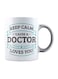 muGGyz Printed Ceramic Coffee Mug White