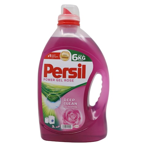 Persil Power Gel Liquid Laundry Detergent Rose 3L