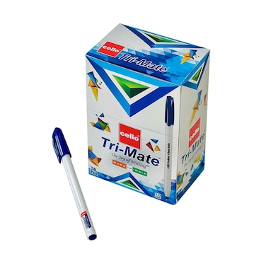 Cello Trimate Ballpen 1.0mm 50 PC Pack Blue