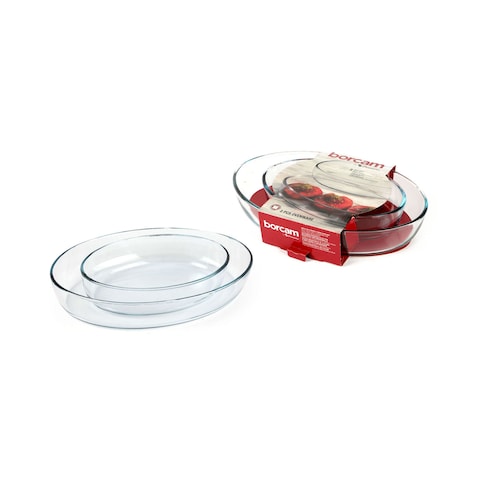 Borcam Oval Platter - 1550cc + 3200cc - 2 Pieces