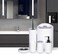 Bathroom Accessories Set,6-Piece Bathroom Gift Set,Toothbrush Holder,Toothbrush Cup,Soap Dispenser,Soap Dish,Toilet Brush Holder,Trash Can,Tumbler Bathroom Accessory Set Complete, White Ringe