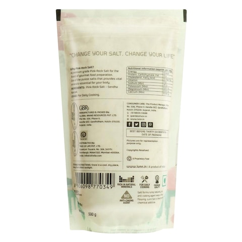 Lunn Himalayan Pink Rock Salt 500g