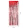 Party Time 1mx2m Red Metallic Foil Fringe Tinsel Curtain Birthday Party Backdrop Decoration