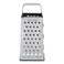 Royalford Stainless Steel 4 Side Grater, 9 Inch, RF10292 Grate, Slice And Zest Sharp Blade &amp; Easy Grip Handle Best For Parmesan Cheese, Vegetables, Ginger, silver