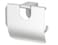 Toilet roll holder, chrome-plated
