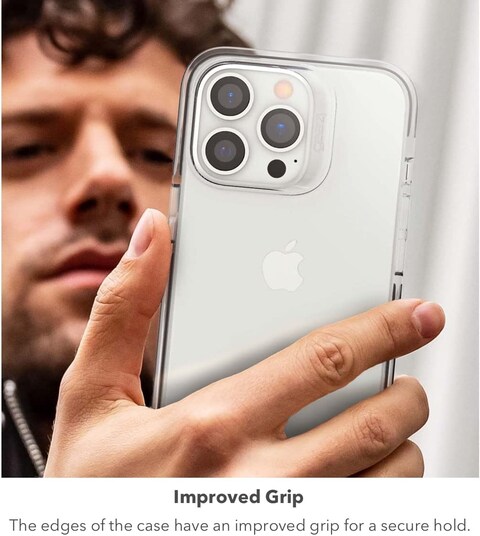Gear4 Santa Cruz designed for iPhone 13 case cover with D3O Impact Protection upto 13 Feet / 4 Meter - Black