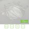 KKmoon-100Pcs Disposable Gloves Transparent Clear Thicken Soft Flexible Comfortable Protective Gloves for Kitchen Cooking Cleaning Restaurant Home Service