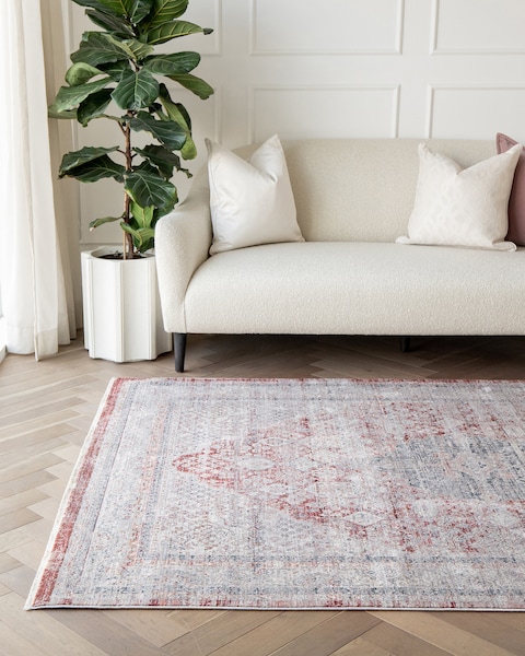 Alexander Rosso 150 x 80 cm Knot Home Designer Decor Living Dining Room Office Soft Non-slip Carpet Rug