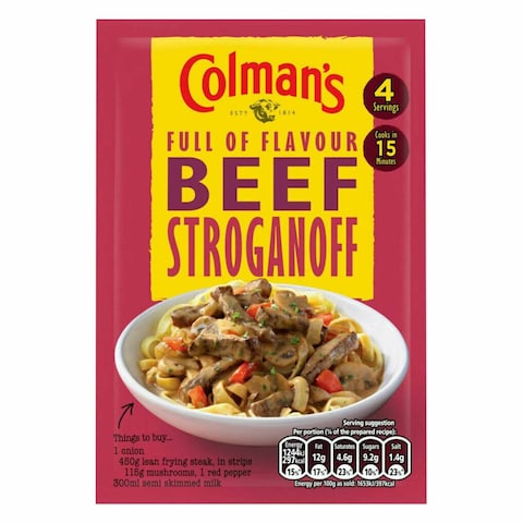 Colman&#39;s Beef Stroganoff Mix Spice 39g