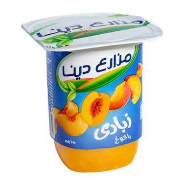 مزارع دينا زبادي بالخوخ - 105 جم