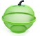 Lavish Apple Shape Mesh Fruit And Vegetable Basket With Lid And Cover For Kitchen And Dining Table Color Geen
