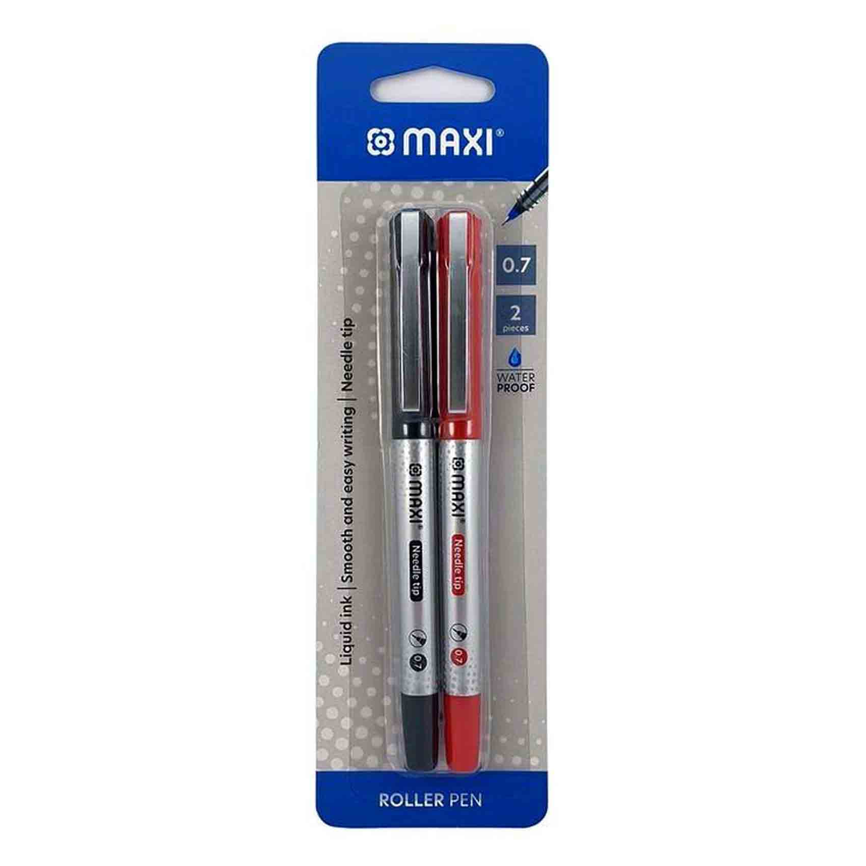 Maxi Roller Pen Blue 0.7mm 2 PCS