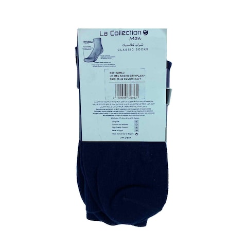 LC MRM2 Classic Socks for Men - Size 39:42 - 2 Pieces -  Navy