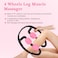 Generic-4-wheel Leg Muscle Massager Body Shaping Relaxation Roller Yoga Fitness Clamp Massage Stick