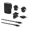 Belkin Hybrid Wall Charger Black 25W with Power Bank 5K and Travel Adapter