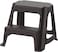 Cosmoplast Plastic Ladder Stool, dark brown