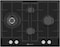 MILLEN 65 cm Built In Black Glass Gas Hob with SABAF Burners -3 Years Warranty, MGHG 6502 BL