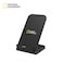 National Geographic Dual Coil Fast Wireless Stand Charger 15W - Black