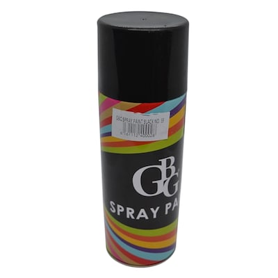 GBG SPRAY PAINT GLOSS BLACK A01