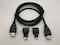 APKR Hdmi 3 In 1 Cable 1.5M (Hdmi Male To Male,Mini Hdmi Male To Hdmi Male, Micro Hdmi Male To Hdmi Male, Micro Hdmi Male To Mini Hdmi Male) Black