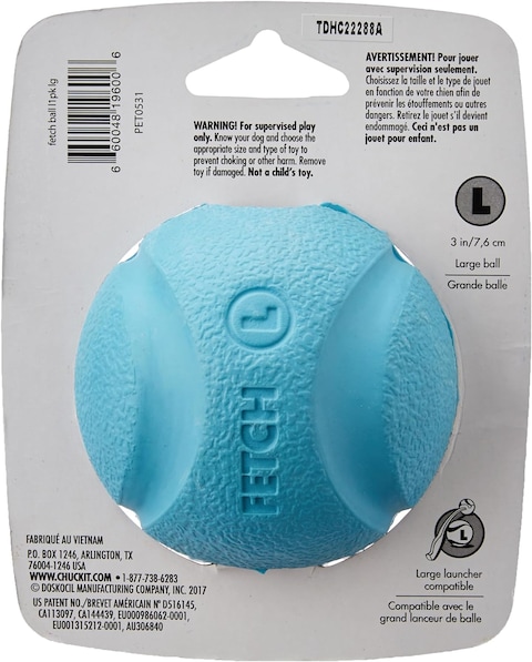 CHUCKIT! FETCH BALL 1-PK LARGE