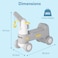 Teknum 2in1 Rock Ride On - Grey
