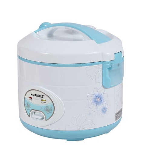 STARGOLD Rice Cooker 1.8 Liter Automatic 700W Multi Cooker 220-240V for Healthy Cooking White, SG-318