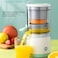 Bhdk Electric Citrus Juicer, Hands-Free Portable USB Charging Powerful Electric Juicer Cordless Fruit Juicer, Multifunctional 1-Button Easy Press Lemon Orange Squeezer Machine For Kitchen