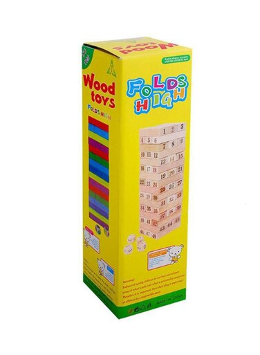 Buy Generic 48-Piece Wooden Building Blocks Online | Carrefour UAE
