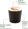 Lavish 4 Oz Disposable Black Ripple Cups Picnic, Travel, And Events [200 Units]