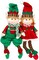Scs Direct Elf Plush Christmas Stuffed Toys- 12 Boy And Girl Elves (Set Of 2) Holiday Characters