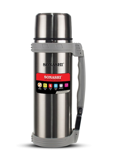 Sonashi Hot And Cold 1.2 L Vacuum Flask SVF-1200 Silver