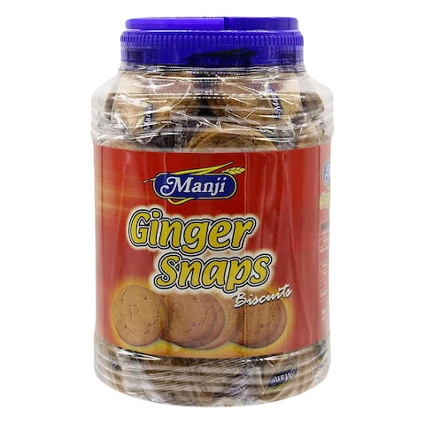 Manji Ginger Snaps Biscuits Jar 1kg