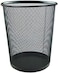 Generic Big Christmas Gift Mesh Trash Can Waste Basket Classics Round Steel Mesh Powder-Coated Garbage Wastebasket Recycling Bin Metal Wire Ggarbae Wire Mesh Desk Trash Can