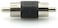 RCA Male to Male RCA Inline Coupler Inline Plug AV Adapter M/M Converter Connector for CCTV Camera (PACK OF 2)