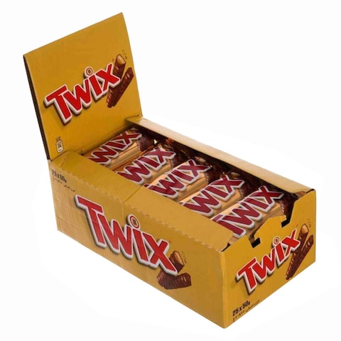 Twix Twin Chocolate Bars 50g x Pack of 25