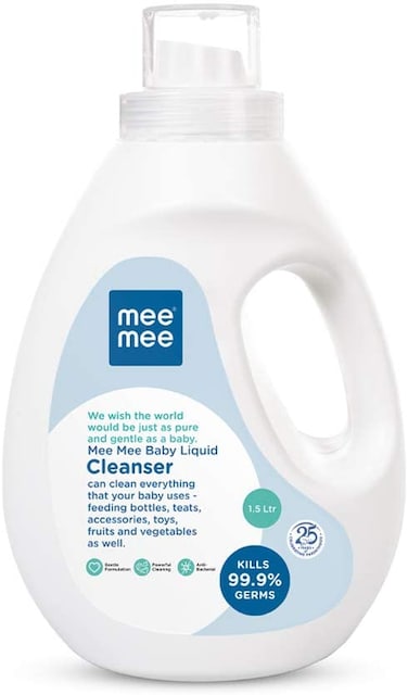 Mee Mee Anti-Bacterial Baby Liquid Cleanser, 1.5 Litre Bottle